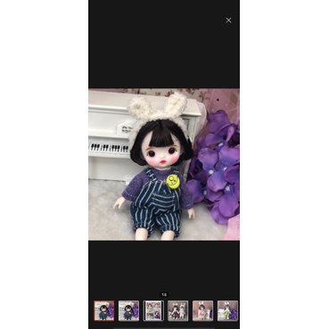 Order - Búp bê khớp 16cm fu xịn full quần áo, phụ kiện