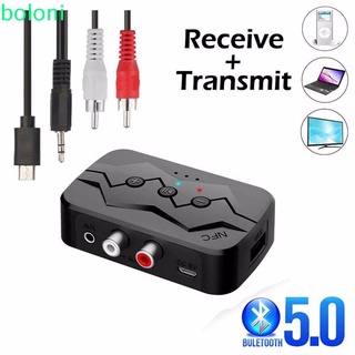 [COD] Stereo NFC Bluetooth Receiver Audio Bluetooth Transmitter Bluetooth Audio Receiver Dongle Adapter Supports TF Card NFC Multifunction ALL IN ONE U Disk To Play Audio Wireless Adapter/Multicolor