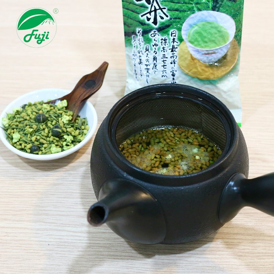 Trà gạo rang genmaicha cao cấp - HÀNG CHÍNH HÃNG