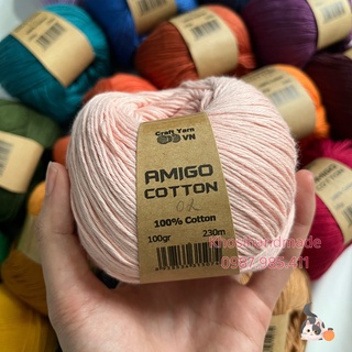 Sợi Amigo 100% Cotton 100gram/cuộn