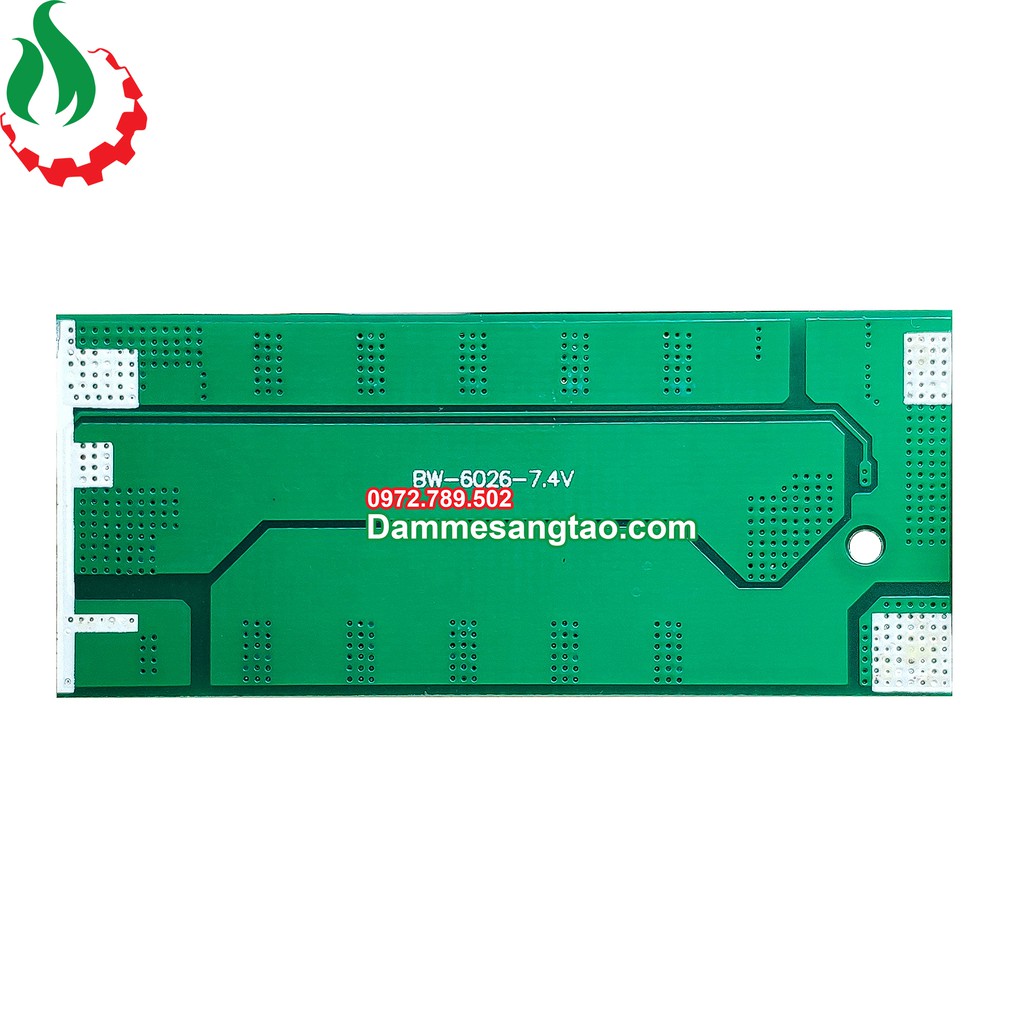Mạch 2S 7.4V 25A BW bảo vệ pin Li-ion 3.7V