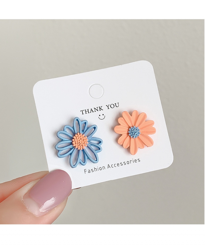 Khuyên Tai Mạ Bạc Thiết Kế Đơn Giản Đa Dạng Phong Cách Hàn Quốc