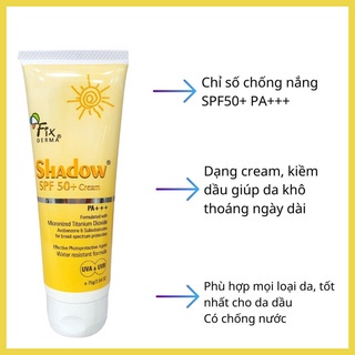 [HB Gift] Kem Chống Nắng Fixderma Shadow -75g