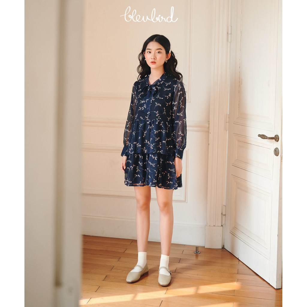 [Mã WABRWA15 giảm 15% đơn 300K] BLEUBIRD Váy voan Luna hoa li ti | BigBuy360 - bigbuy360.vn