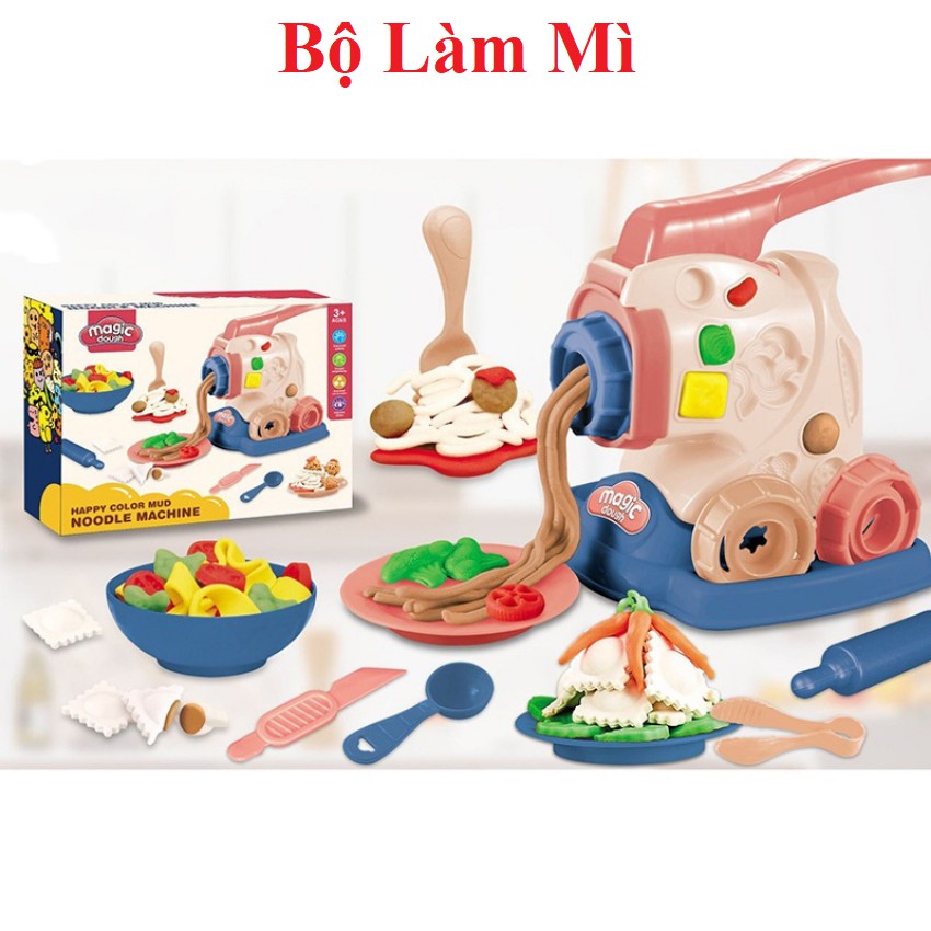 Đồ Chơi Đất Nặn Làm Mì, Làm Bánh, Làm Kem Cao Cấp Cho Bé Chơi Đồ Hàng, Giúp Phát Triển Trí Não - Teemostores