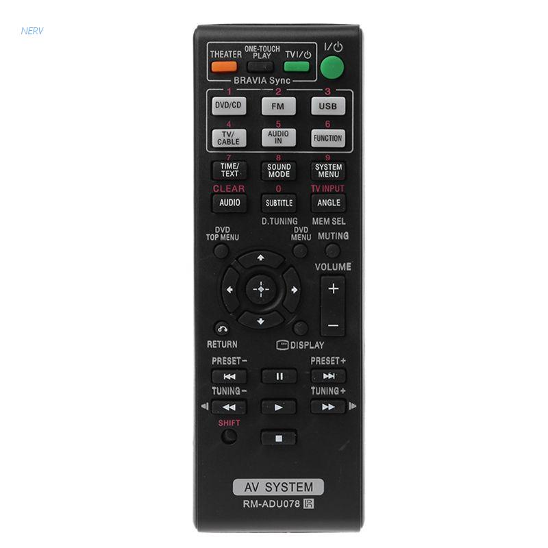 NERV Remote Control RM-ADU078 AV System for Sony DAV-TZ710 HBD-DZ170 HBD-DZ171 HBD-DZ175 Replace Television Replacement