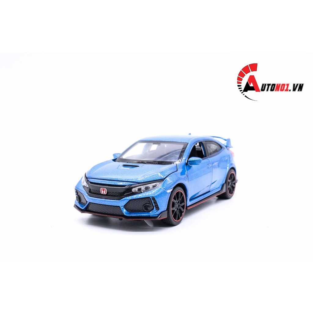 MÔ HÌNH XE HONDA CIVIC HATCHBACK TYPE R BLUE 1:32 MINIAUTO KHÔNG HỘP 5707