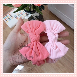 Băng đô, turban nơ co giãn cho bé gái sơ sinh