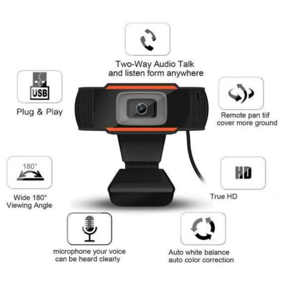 Webcam Máy Tính - Camera Full HD 720 - 1080Hp hỗ trợ học trực tuyến