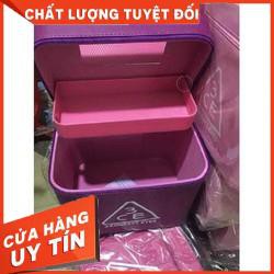 [XẢ KHO+FREE SHIP] Cốp đụng mỹ phẩm 3ce 2 tầng có khóa kéo