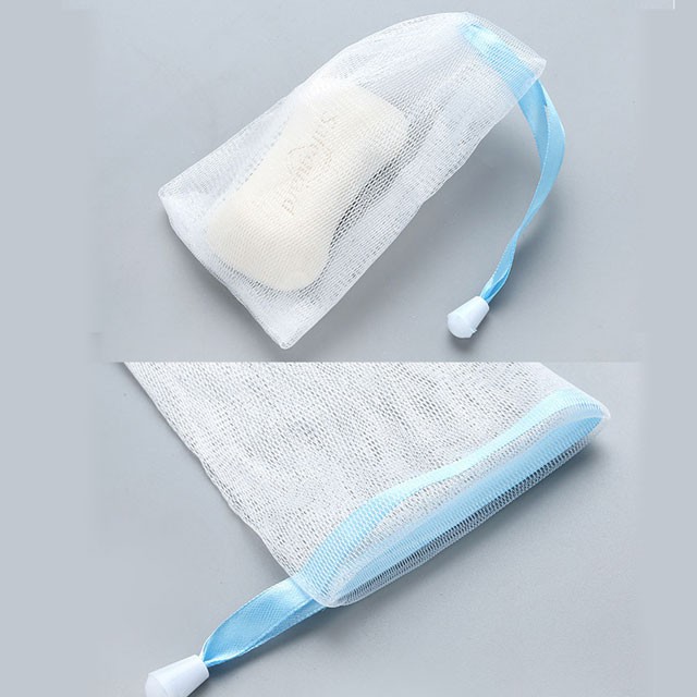 Túi Lưới Đựng Xà Phòng Rửa Mặt Tạo Bọt Tiện Dụng