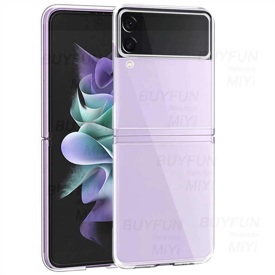 Zflip3 Ốp Điện Thoại Pc Cứng Trong Suốt Chống Sốc Cho Samsung Galaxy Z Flip3 Zflip 3 5g 2021