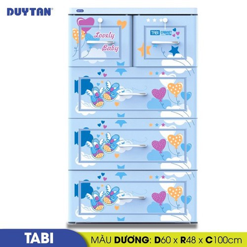 Tủ Nhựa Duy Tân Tabi (4 tầng - 5 ngăn) H159/4 (Nhiều màu)