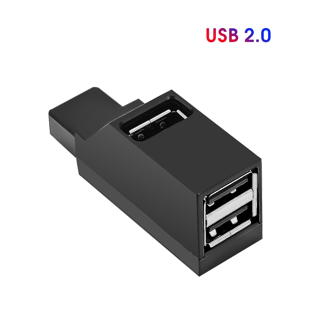 Universal Mini 3 Ports USB 3.0 2.0 Hubs High Speed ​​Data Transfer Separator Adapter For MacBook Pro PC Laptop