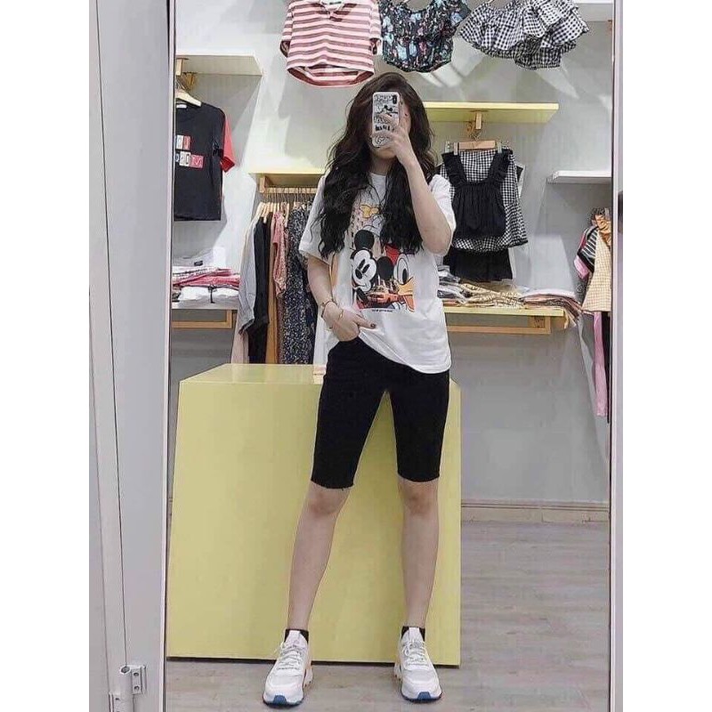 Quần legging ngố co giãn