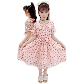 Váy voan cổ sen tay bồng (10-38kg)
