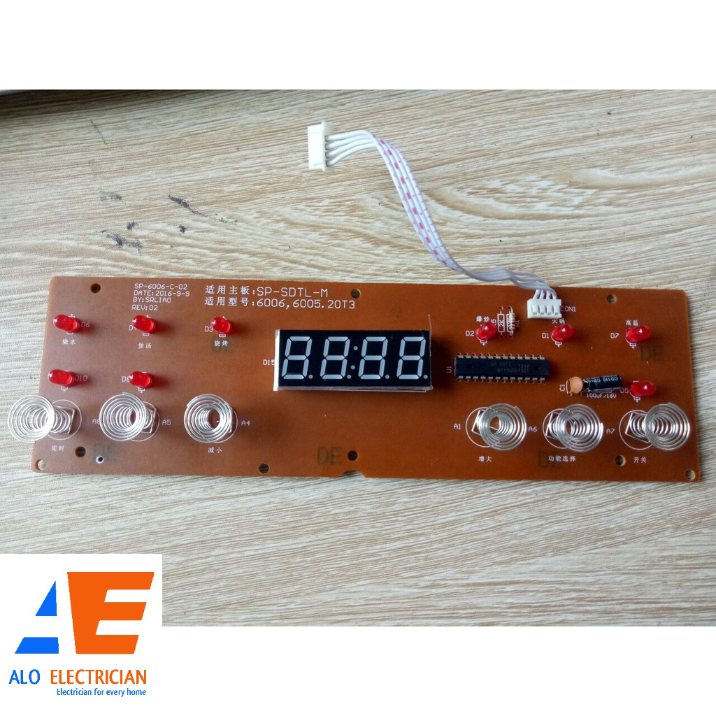 Mạch hiển thị bếp hồng ngoại Sunhouse SHD6005 và SHD6006