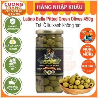 Trái oliu xanh tách hạt latino bella 450g