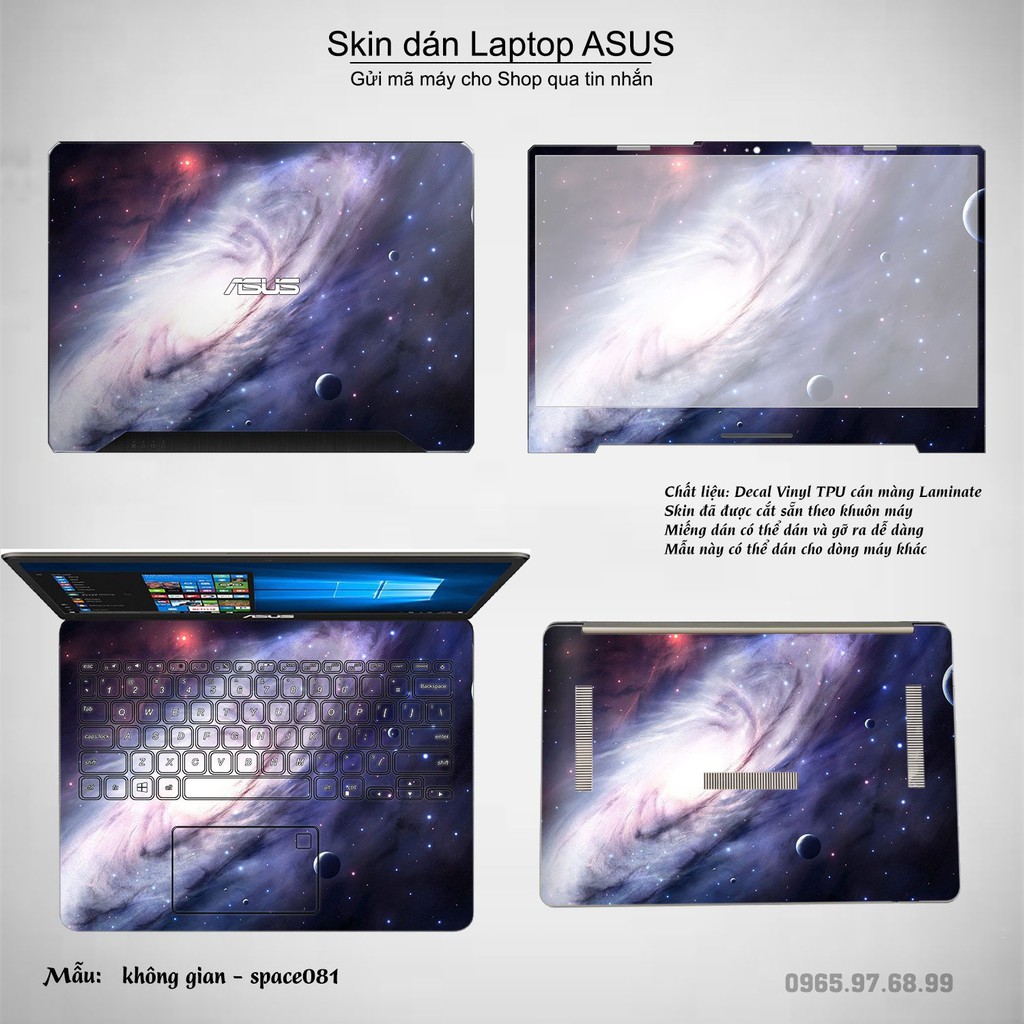 Skin dán Laptop Asus in hình không gian _nhiều mẫu 14 (inbox mã máy cho Shop)