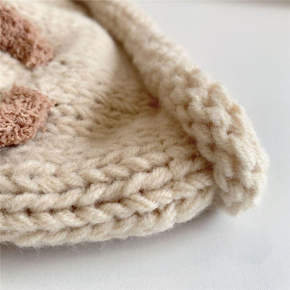 Mũ Len Trùm Tai Giữ Ấm Mùa Đông Dễ Thương Cho Bé