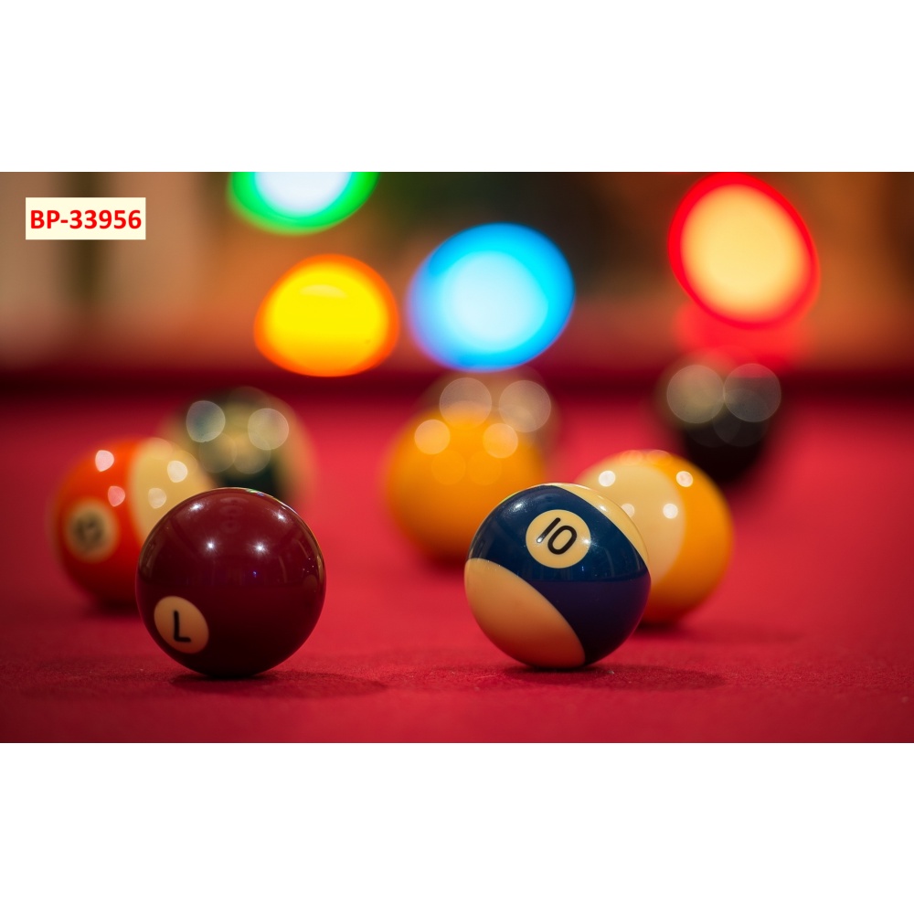 Tranh dán tường 3D Club bida VẢI CANVAS siêu bền, đẹp, giá cả hợp lí