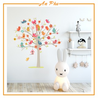 Decan dán tường an phú decor những chú chim vui vẻ