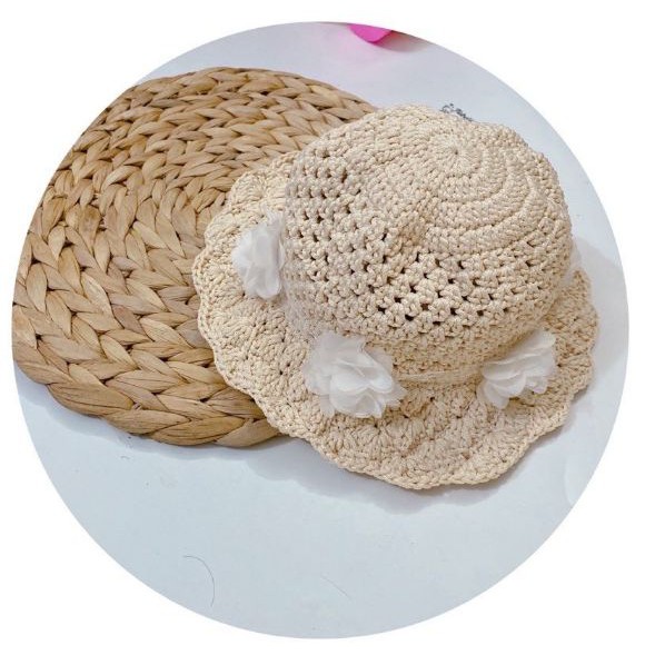 Nón sợi hè cho bé