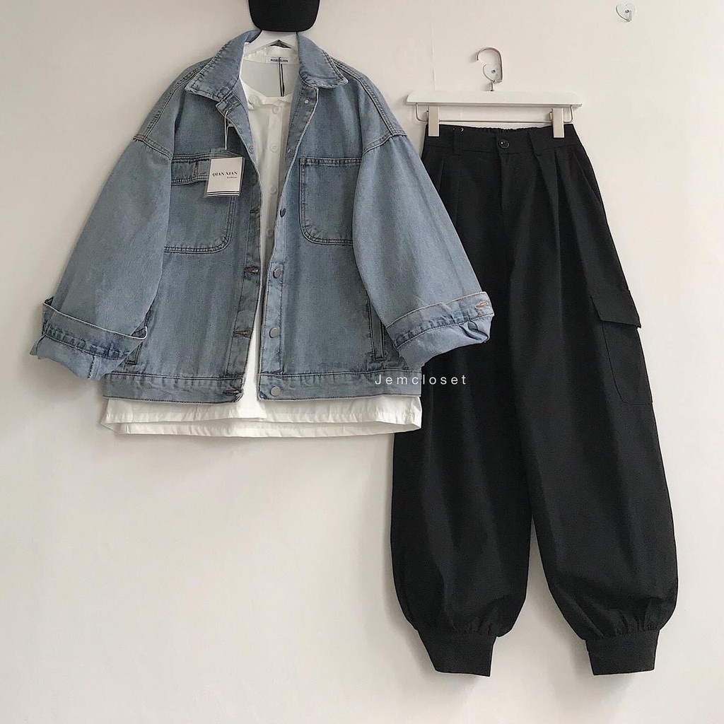 Quần Jogger Kaki Nam Dáng Thể Thao/ Unisex Quần Jogger Nam Nữ Túi Hộp Nắp Vải Kaki Cao Cấp | BigBuy360 - bigbuy360.vn