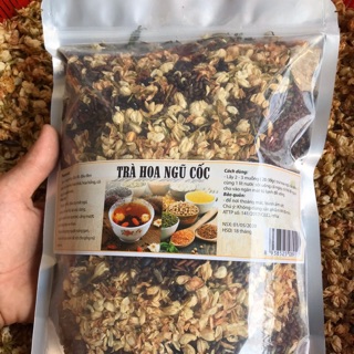 Combo 1 kg trà hoa ngũ cốc đóng túi zip thanh lọc cơ thể, hỗ trợ mất ngủ