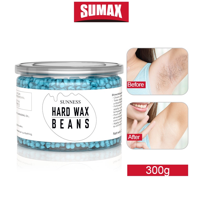 Sáp wax lông SUMAX hard wax bean hạt wax nóng màu 300g