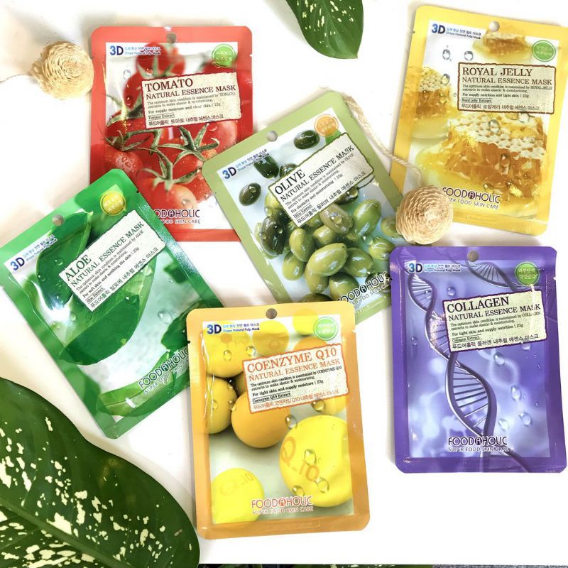 Mặt nạ giấy 3D FOODAHOLIC Natural Essence Mask