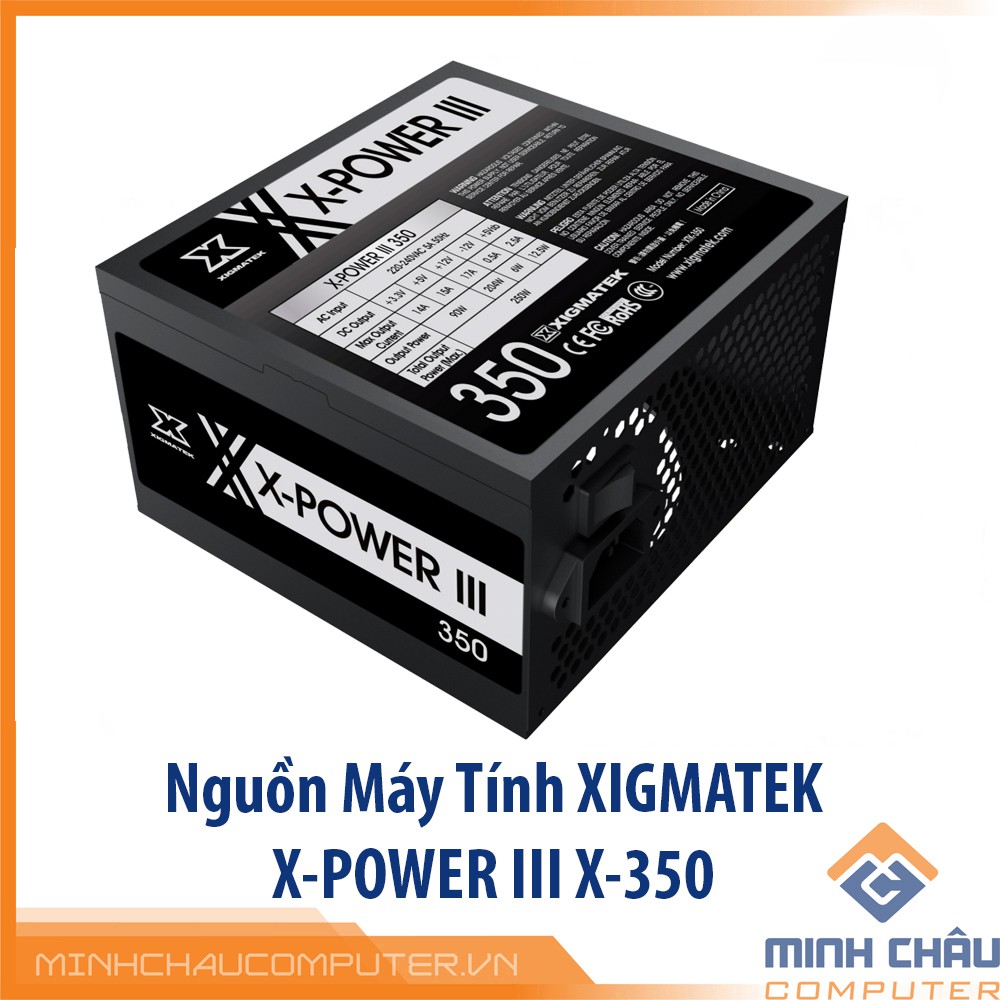 Nguồn Máy Tính Công Suất Thực XIGMATEK X-POWER III X-350 Chính Hãng