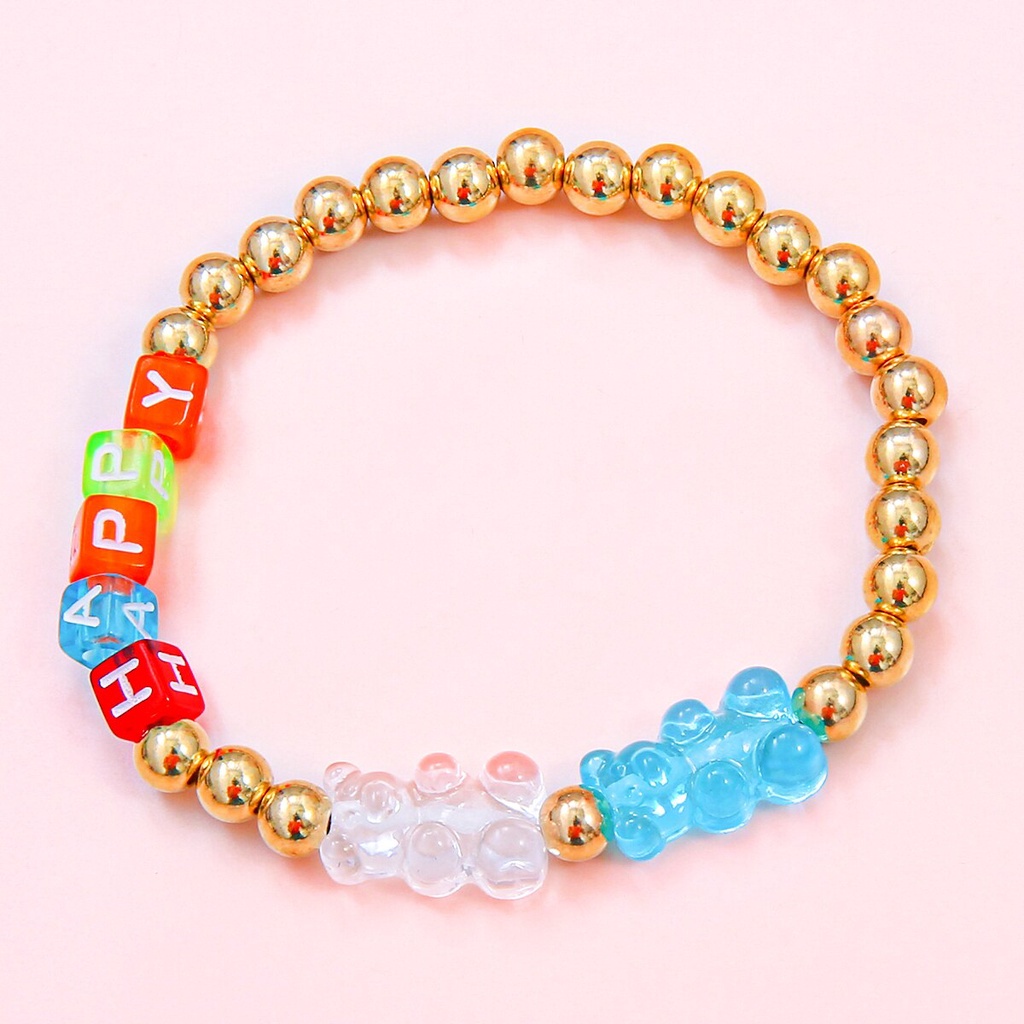 Set 10 mặt dây chuyền bằng nhựa hình kẹo gấu dùng làm vòng cổ/ vòng tay/ bông tai/trang sức