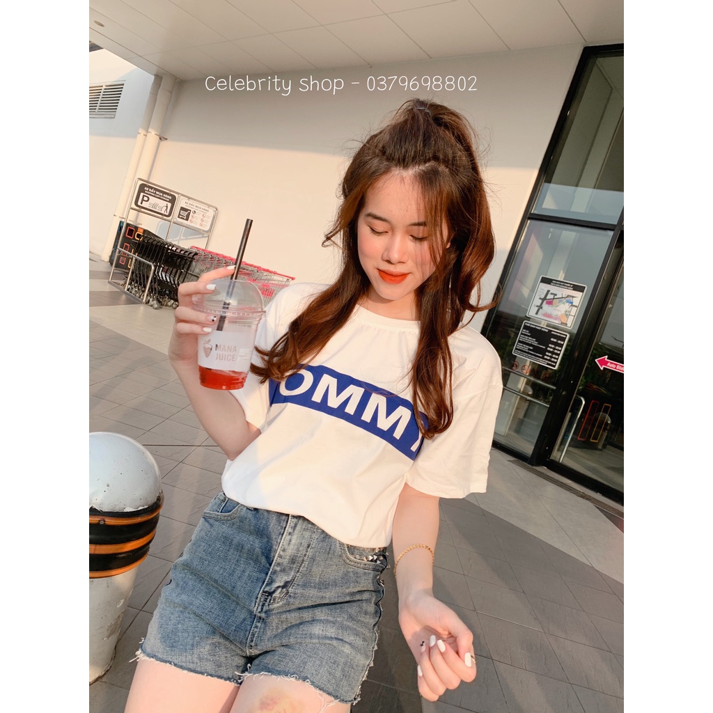 Áo Phông Polo nữ Tommy cổ tròn mẫu mới siêu hot 2022