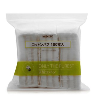 Bông tẩy trang Miniso Nhật Bản 180 miếng