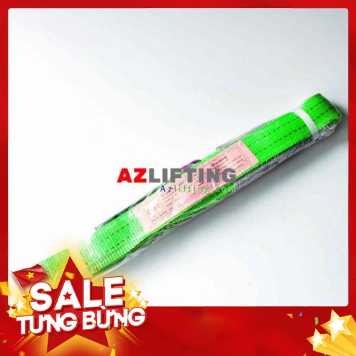 Dây cáp vải cẩu hàng bản dẹp hai tấn một mét hệ số an toàn 5:1