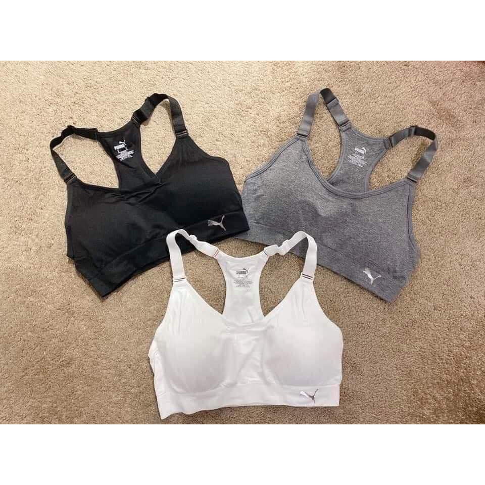 Set 3 ÁO BRA PUMA CHÍNH HÃNG - ÁO TẬP PUMA Chính Hãng chất thun co giãn ôm khít rất thoải mái
