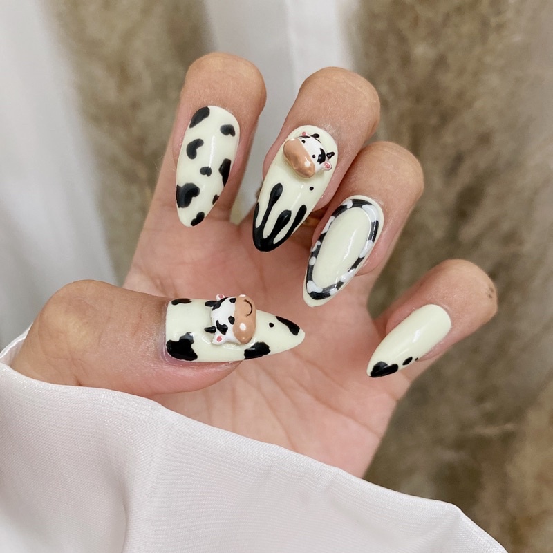 Khuôn bò sữa làm nail