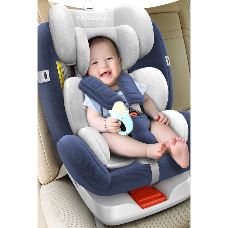 [TẶNG DÂY ISOFIX + LATCH] Ghế Trẻ Em CHÍNH HÃNG CARMIND Gắn Trên Xe Ô Tô Xoay 360 Độ