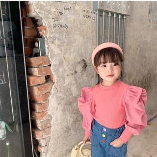 Áo len tăm tay bồng cho bé gái