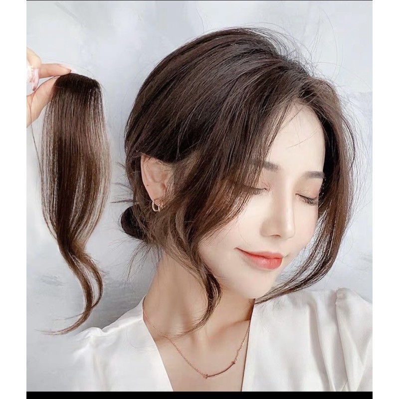Tóc Giả Mái Bay 2 Bên( làm bằng Tóc Thật)