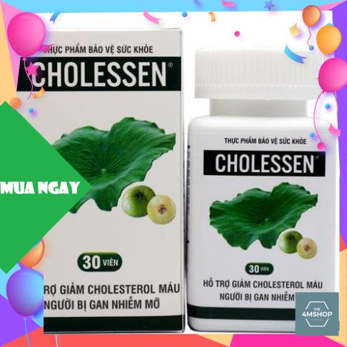 Viên uống CHOLESSEN - Hỗ trợ giảm Cholesterol máu, người bị gan nhiễm mỡ