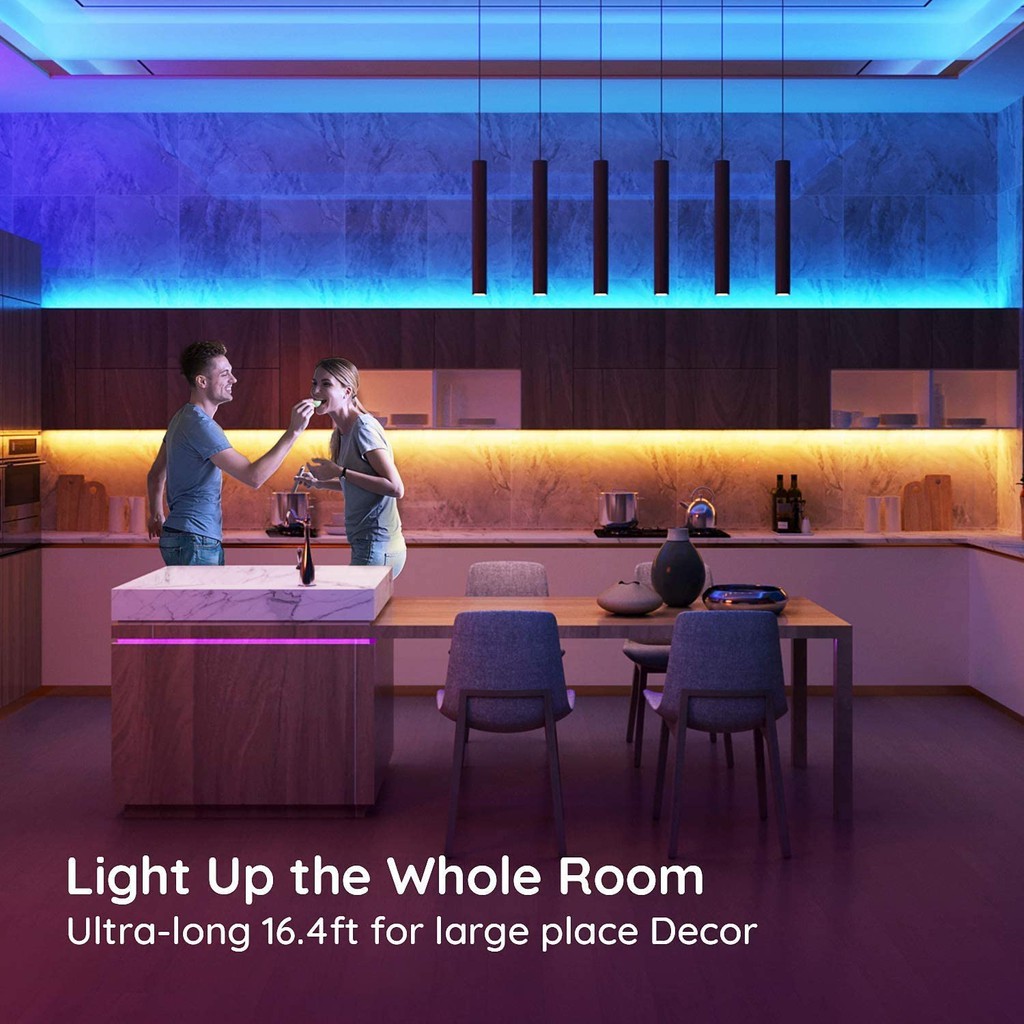 Đèn LED OSIDEN SMD 5050 RGB USB với 24 nút bấm + kết nối ứng dụng bluetooth + 3 nút điều khiển trang trí nhà cửa