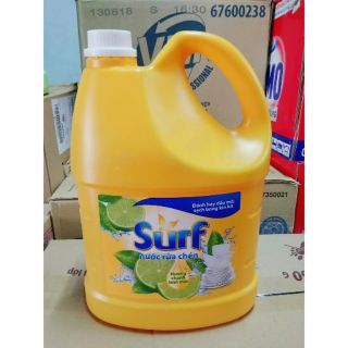 Nước rửa chén Surf 3.8l.huơng chanh