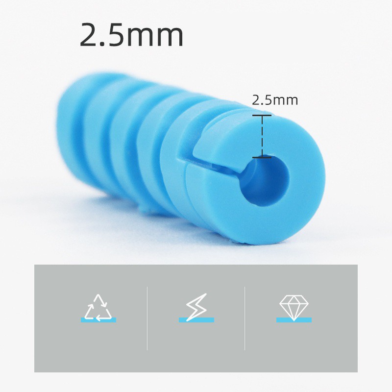 Bộ 4 vỏ bọc Lammcou bằng silicon bảo vệ đầu dây cáp chống đứt cho iPhone
