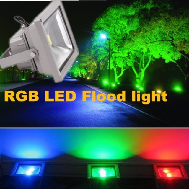 Đèn led pha 20w có remode đổi màu QUAY TIKTOK bảo hành 6 tháng