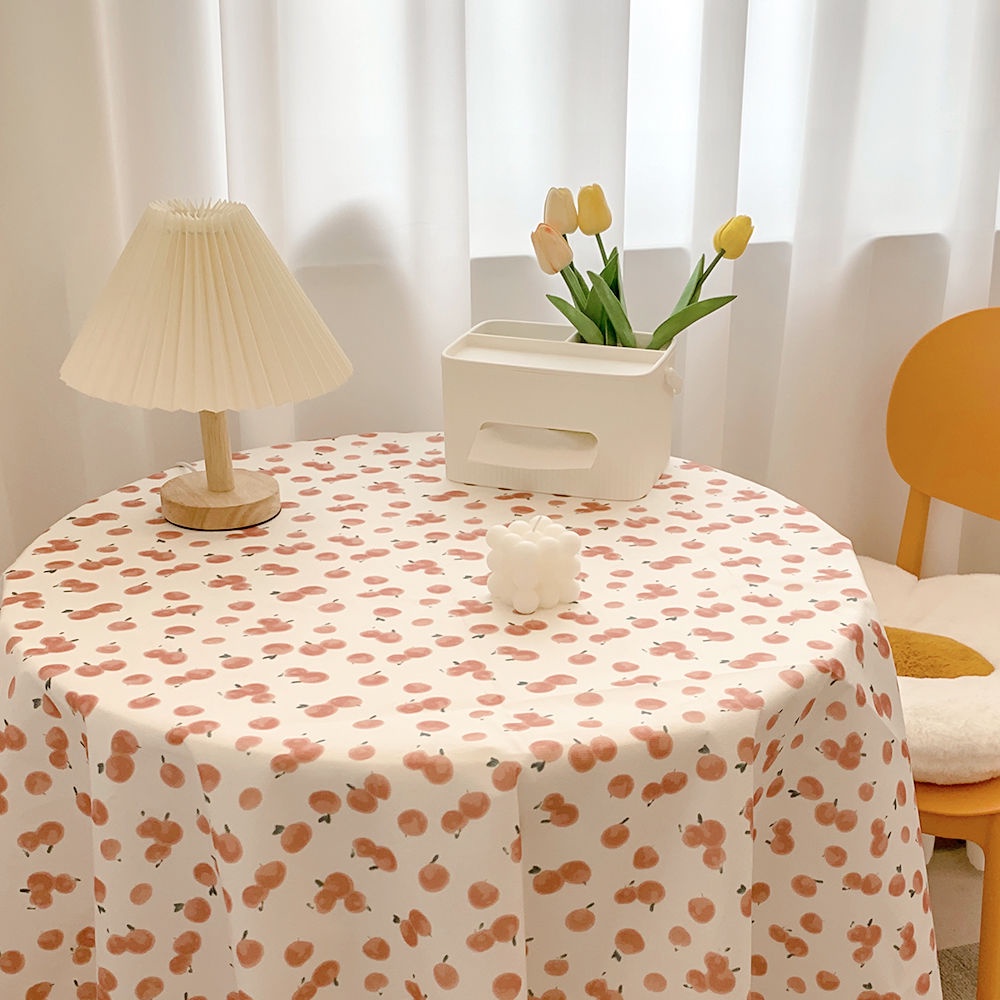 Khăn Trải Bàn Chống Bụi Họa Tiết Hoa Xinh Xắn 01