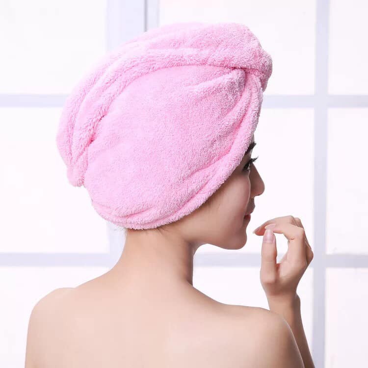 khăn quấn tóc khi tắm, khăn ủ tóc HD365