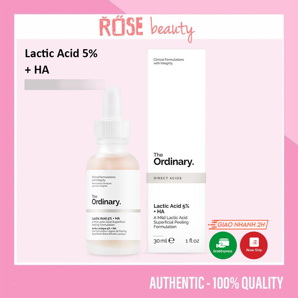 Serum The Ordinary Lactic Acid 5% - 10%+ HA tẩy tế bào chết 30ml