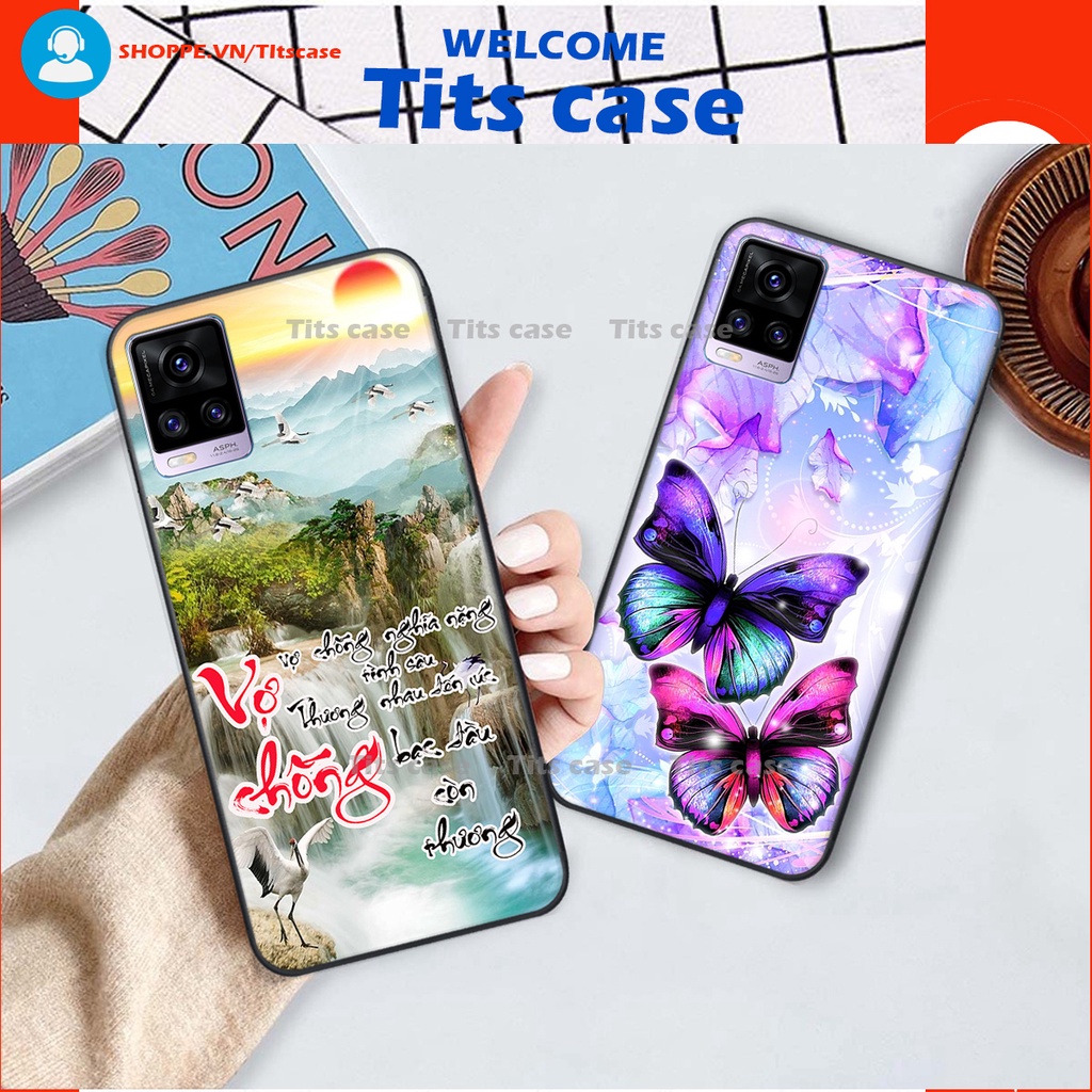 Ốp lưng Vivo V20 in hình thiên nga,hoa may mắn, đặc sắc ĐỘC - LẠ - BỀN